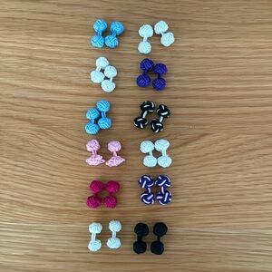 Classic Brooks Brothers Knotted Cufflinks, 12 pairs!